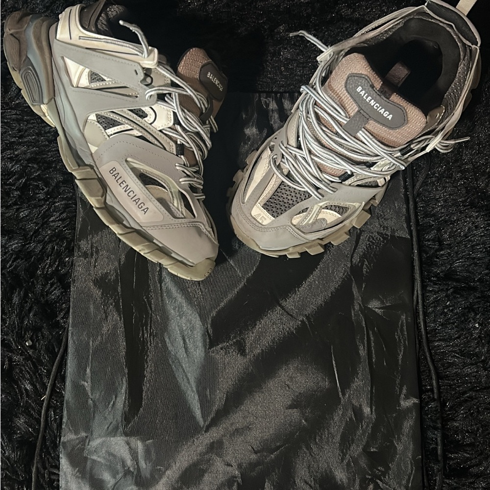 Balenciaga Multi-Tone Trail Sneakers